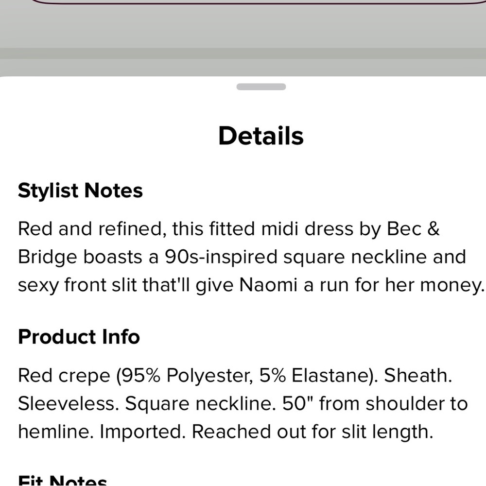 Bec & Bridge Red Magnifique Dress - Picture 7 of 7